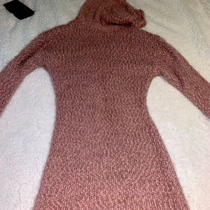 Long Sleeve Mauve Sweater Dress